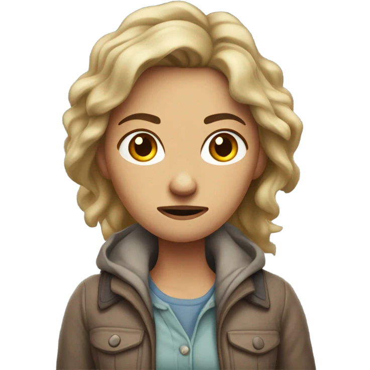 Poor white woman emoji