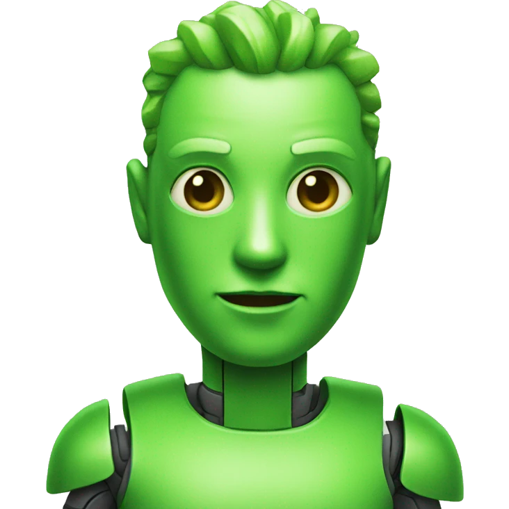 Green Android emoji
