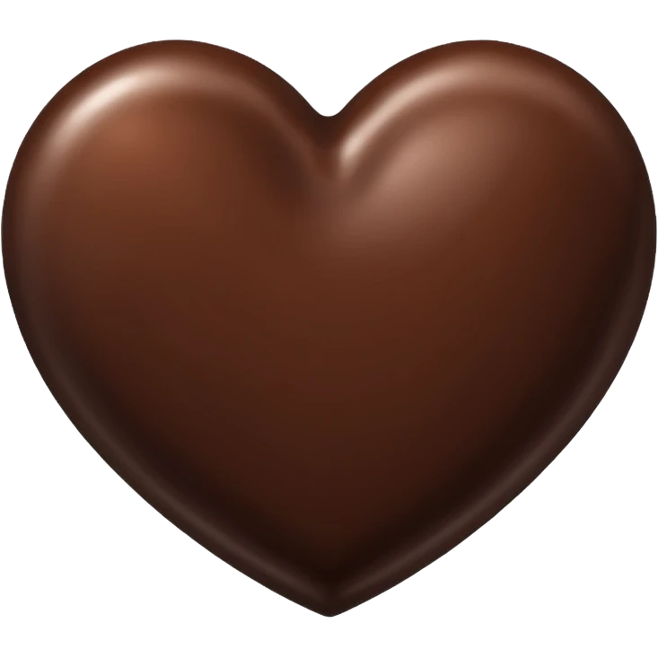 chocolate heart emoji
