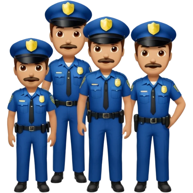 police with mustaches emoji