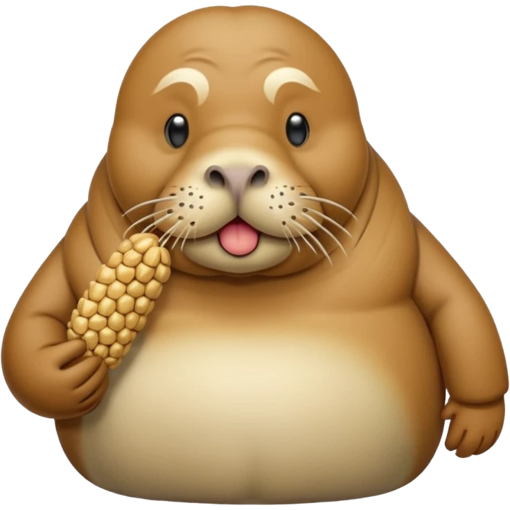Walrus holding peanuts emoji