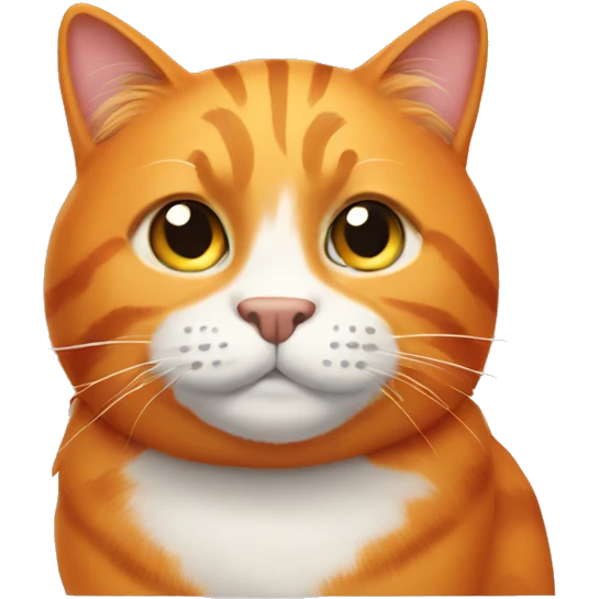big orange cat emoji