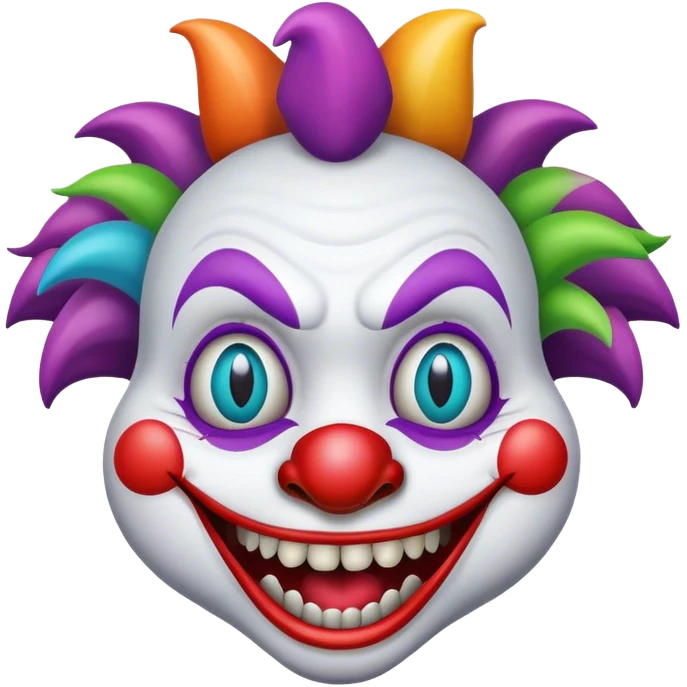 dinosaur clown face  emoji