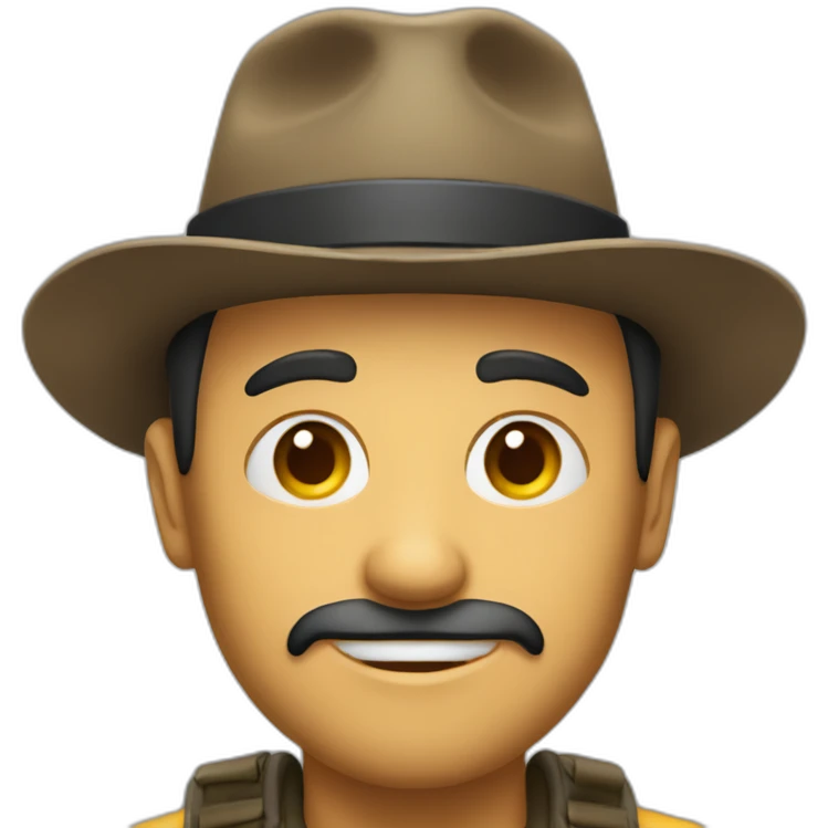 Homem com chapeu emoji