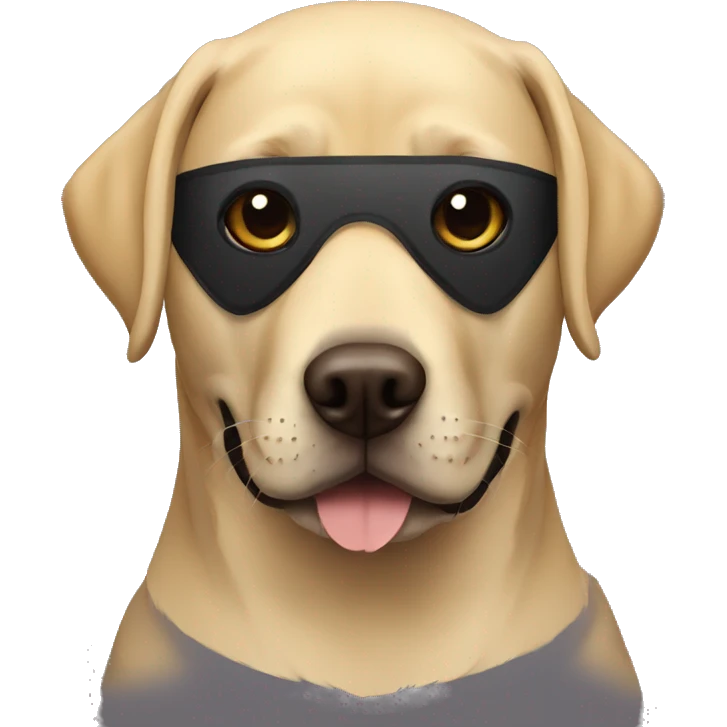 labrador in ninja mask  emoji