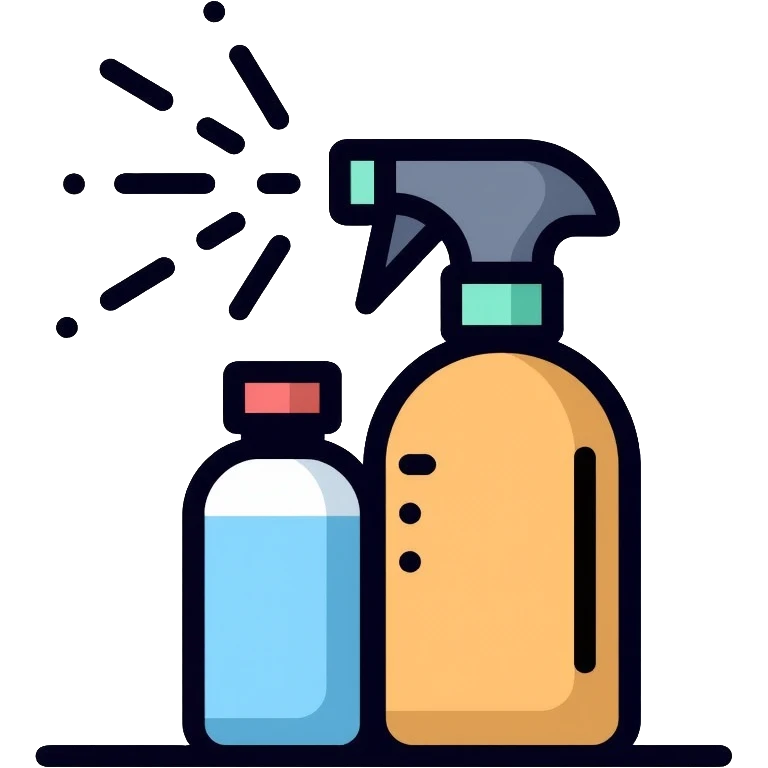 metal degreasing process, cleaning agent removing oil from metal surface emoji