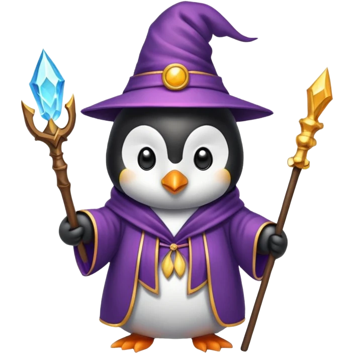 penguin wizard emoji