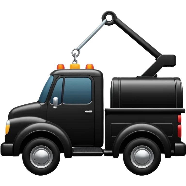 towing street  icon, shilloute emoji