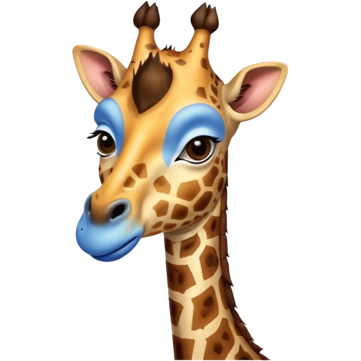 Griraffe blue tongue  images emoji