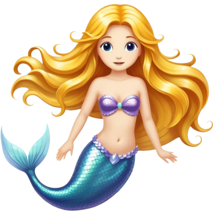 white mermaid  emoji