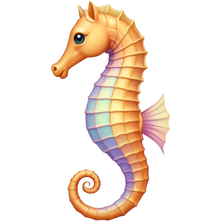 Cinematic Realistic Noble Sea Horse Portrait Emoji, Poised and graceful, with a slender, curved body and an elegantly arched neck adorned with finely detailed, shimmering scales in soft pastel hues, and gentle, focused eyes, rendered with lifelike texture and natural light; high shine, intelligent and serene, styled with an air of oceanic elegance, focused and attentive, soft glowing outline, capturing the essence of a watchful and confident sea horse that appears to drift out of the screen with effortless grace! emoji