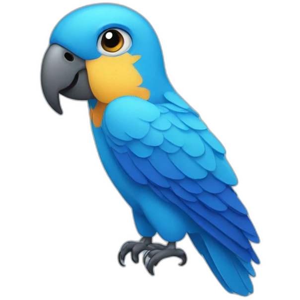 blue parrot emoji