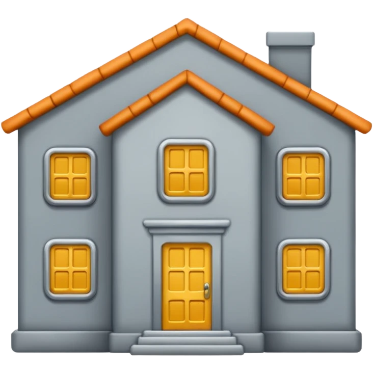 coin grey house emoji