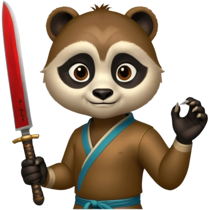 Kai from kung fu panda knife emoji emoji