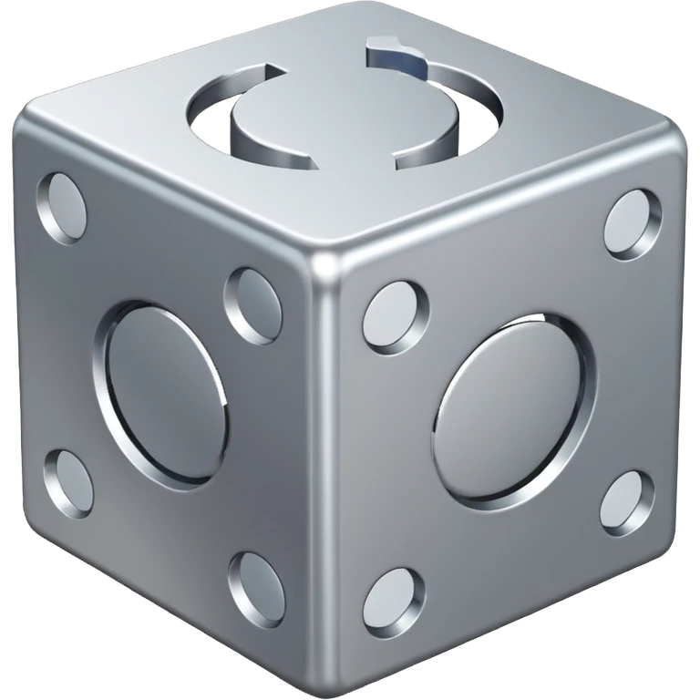 cube with small brackets {} next to it emoji