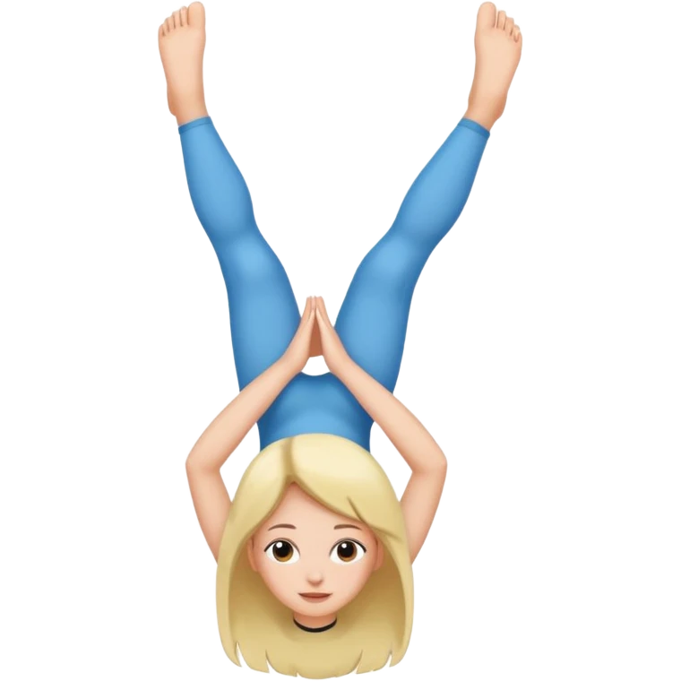 a foot placed on top on a girl's head emoji