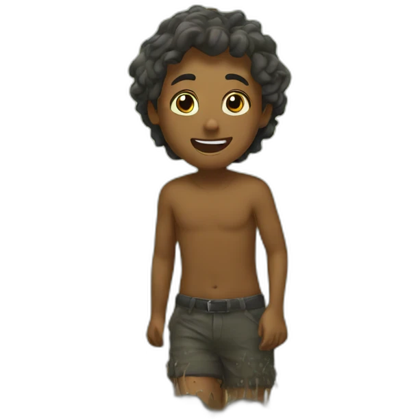 Getting in the mud emoji