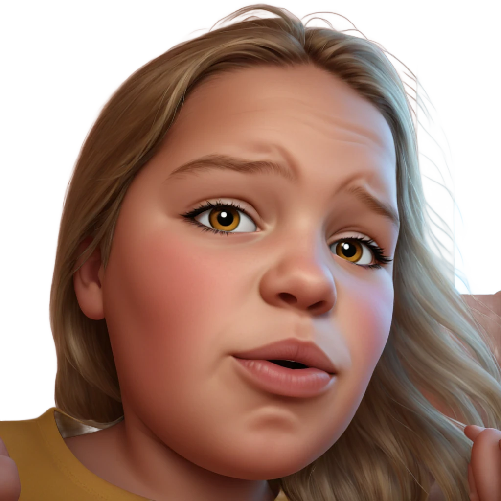realistic portrait of girl emoji