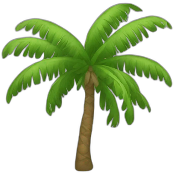 Palmera tumbada emoji