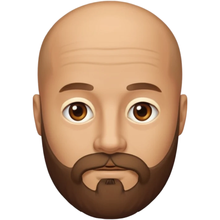 men without winkles with beard almost bald not so old emoji
