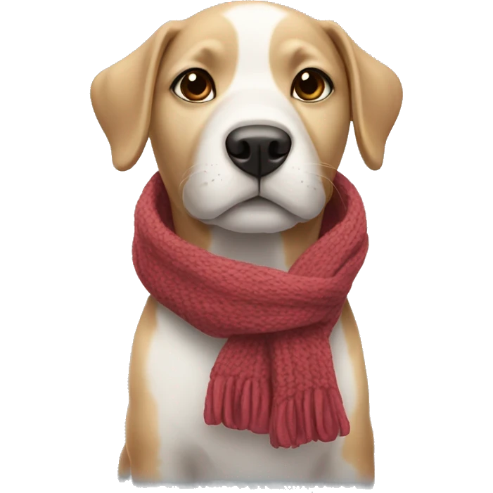 Dog with a scarf emoji
