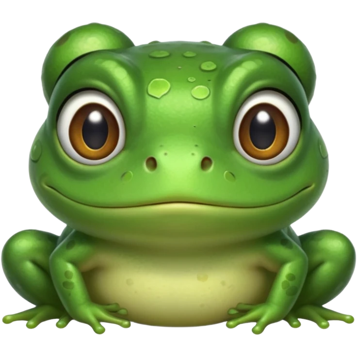 frog with baby bangs emoji