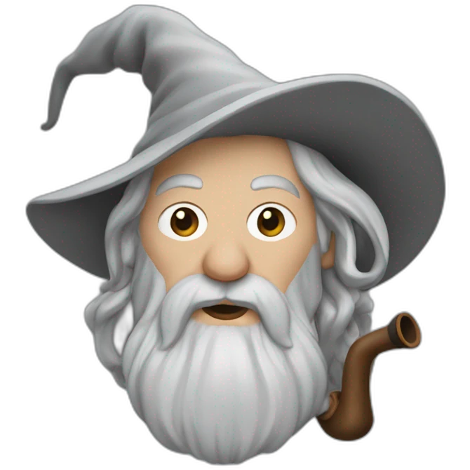 Gandalf with a pipe emoji