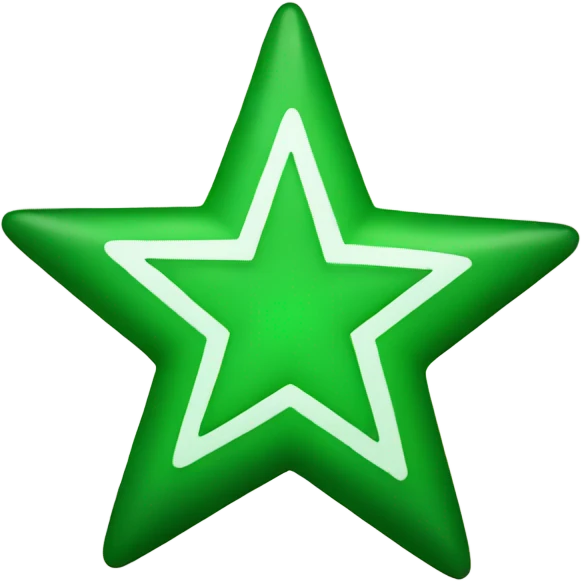 green star with a 18 inside emoji