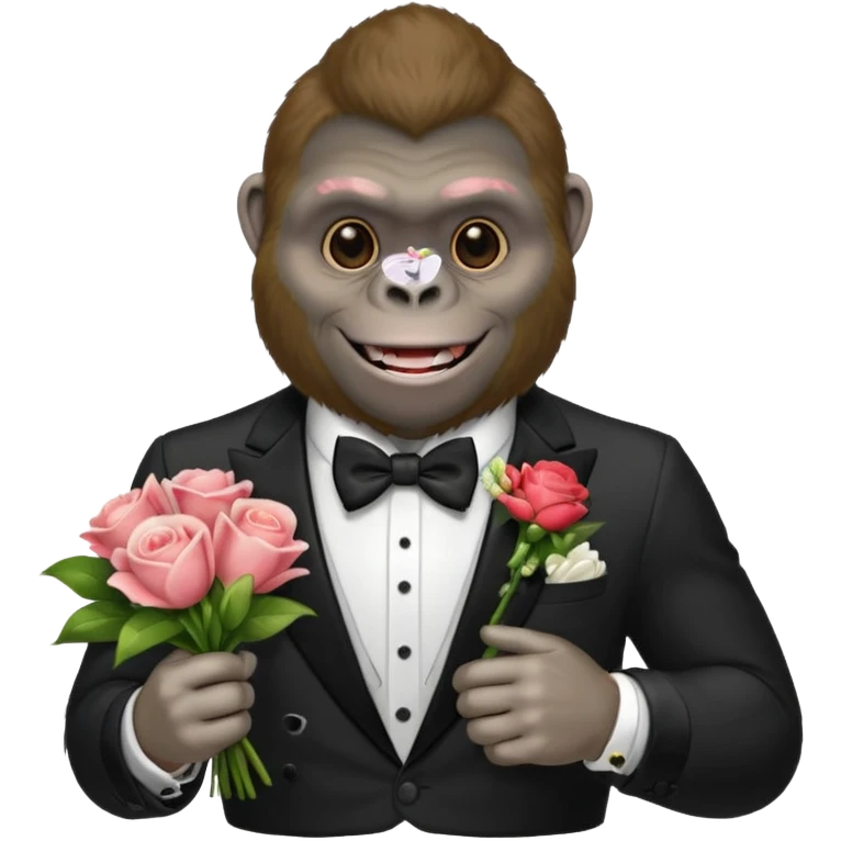 gorilla wedding emoji