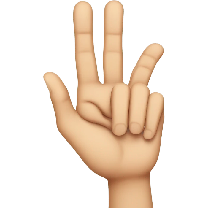 Zeta hand sign emoji