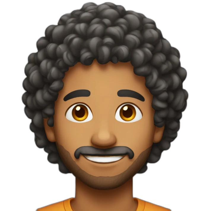 indian-guy-with-curly-hair emoji