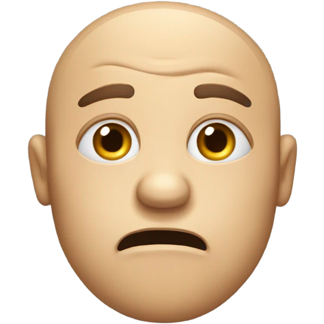 shocked and worried emoji