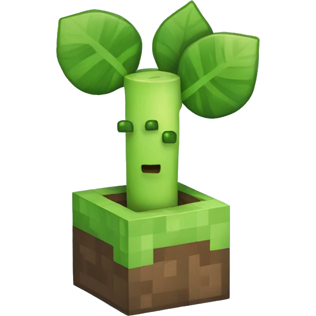 minecraft style sprout emoji