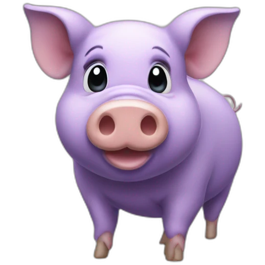Cochon violet emoji