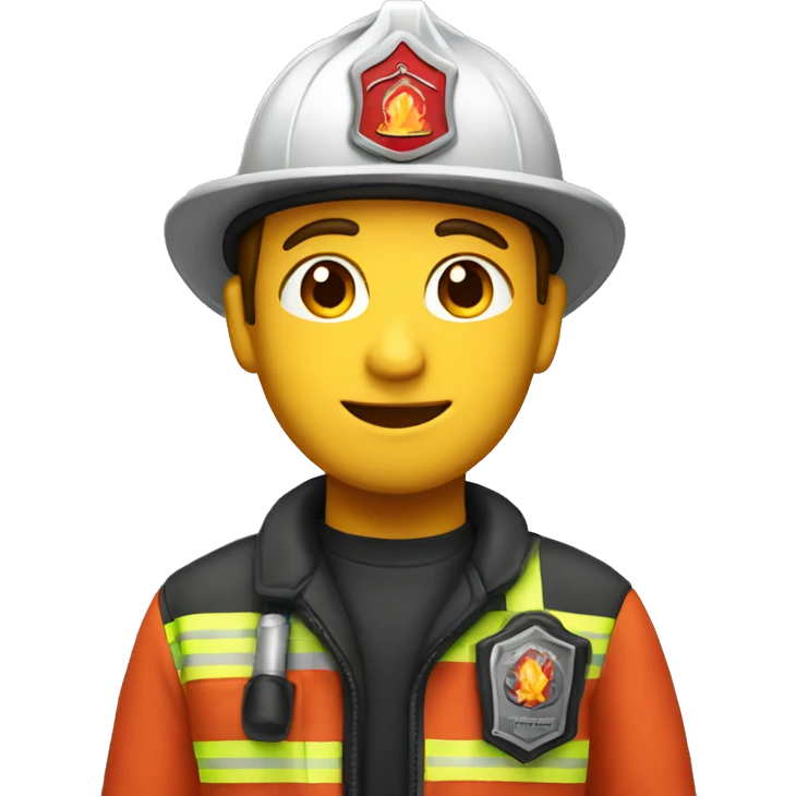 fire fighter ,whole body emoji