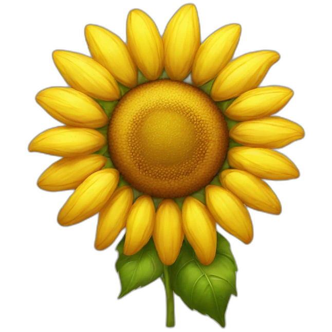 Sun flower emoji
