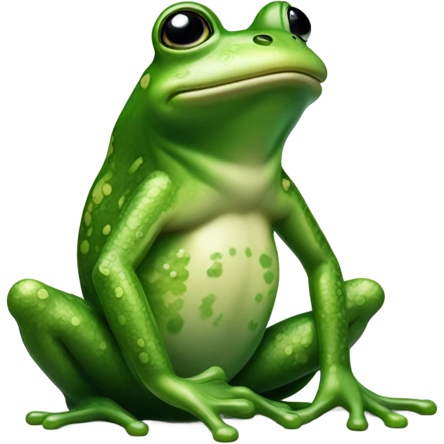 Wealthy frog emoji