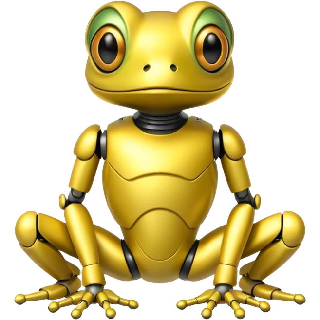 robot yellow frog emoji