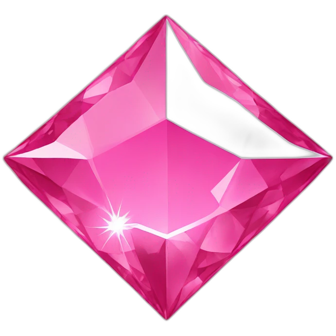 Pink diamond star emoji