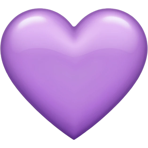 Lilac heart  emoji