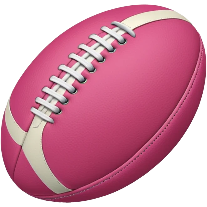 Rugby pink ball emoji