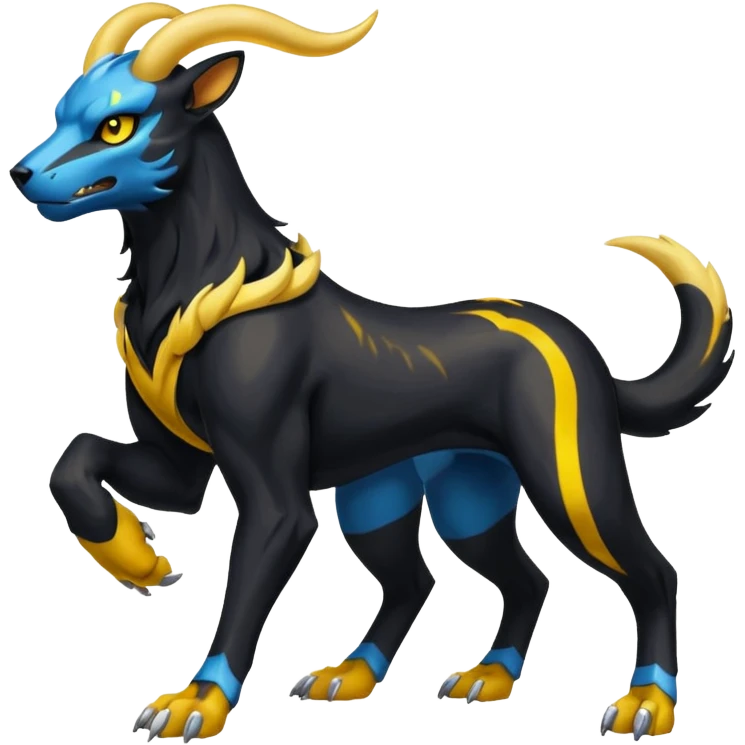 Houndoom-Electrike-Fakémon-hybrid-creature (full body)  emoji