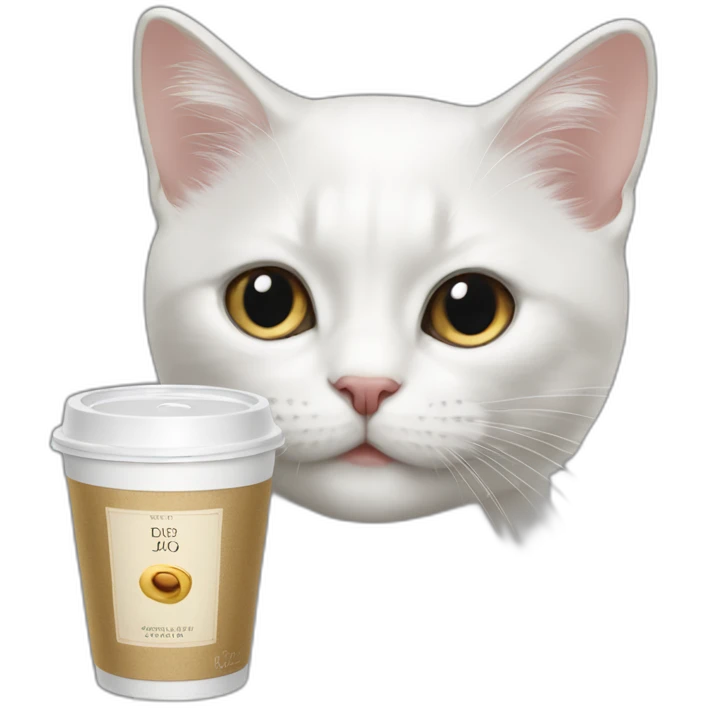 Dior コーヒー 猫 emoji