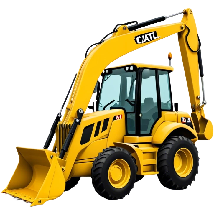 Backhoe Loader - Caterpillar 430F (Model Year: 2021) (Iconic colour: Yellow) emoji