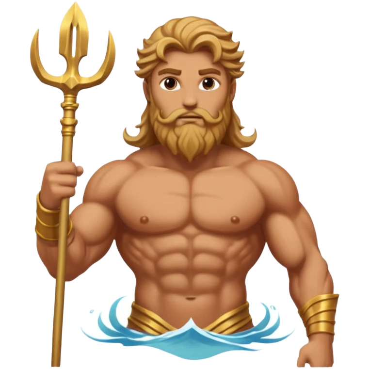 Poseidon, God of Sea from Olympus Gods emoji