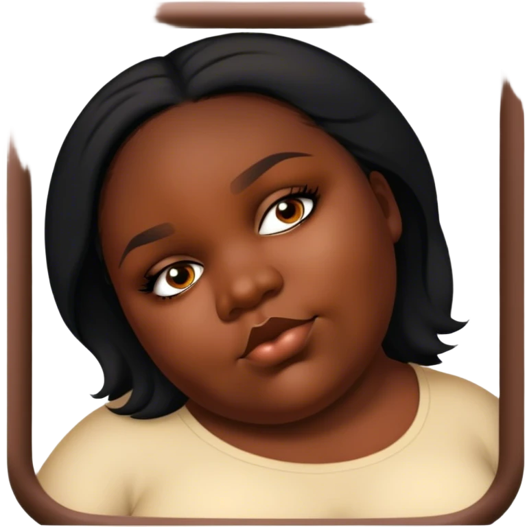 Pretty fat girl emoji