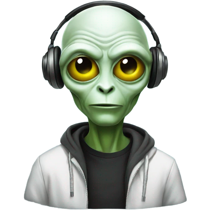 Alien dj emoji