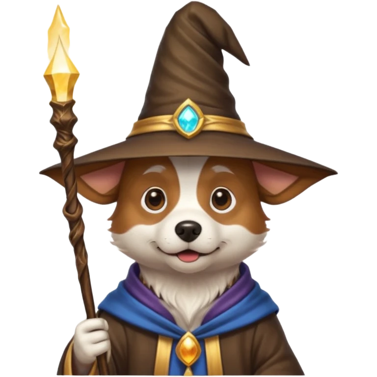 Dog wizard emoji