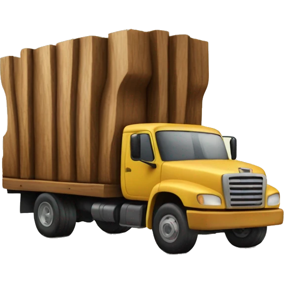 Wood truck  emoji