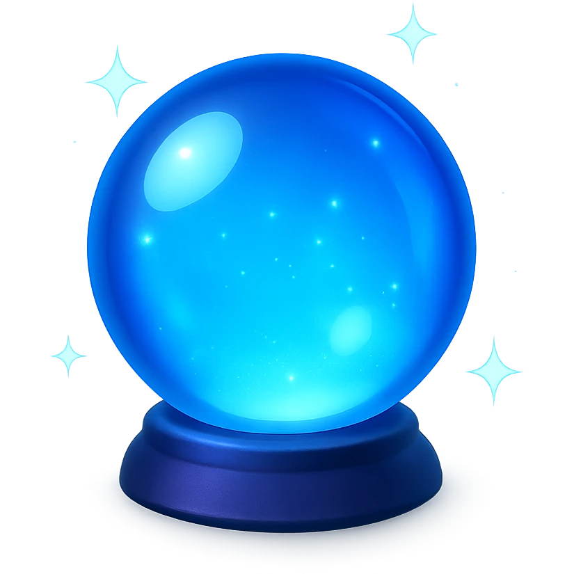 blue crystal ball emoji emoji